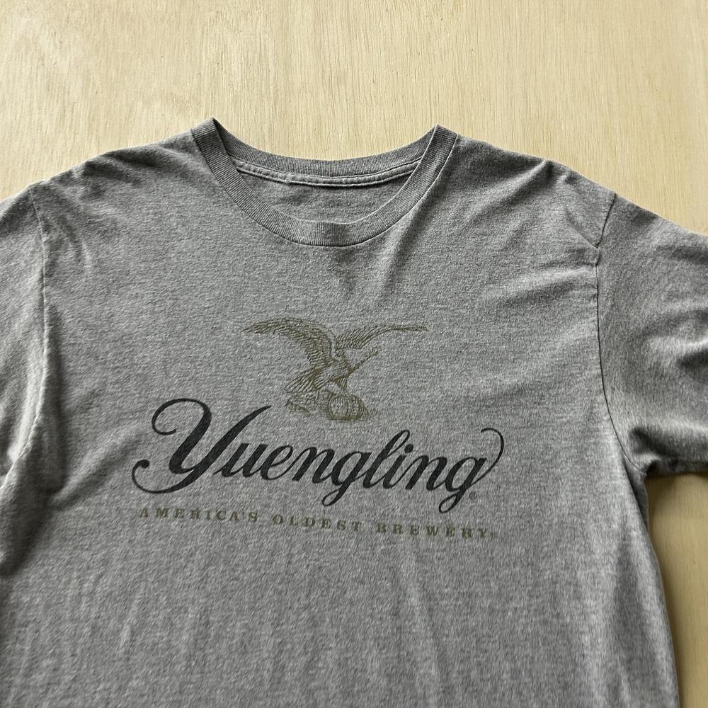 Yuengling Shirt Mens Medium Gray America's Oldest Brewery Beer Tee T-Shirt